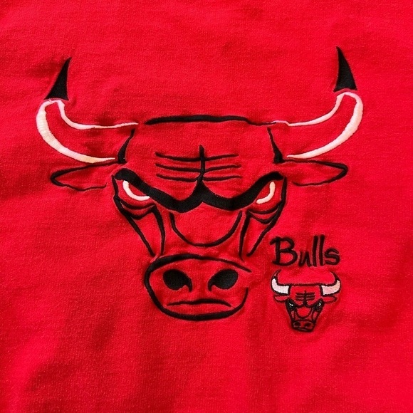 LEGENDS Vintage 90’s Chicago Bulls Sweatshirt, Stitched Bull, XXL - Picture 3 of 5